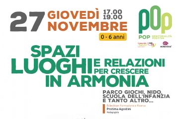 Spazi, luoghi e relazioni per crescere in armonia 